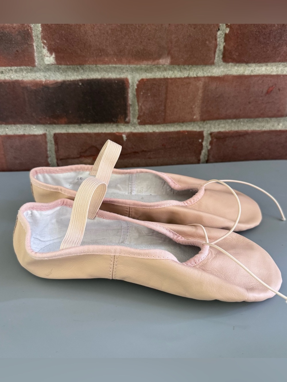 Bloch Leather Ballet Slippers Dance Shoes Pink Tan Size 4 C
